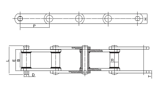 Item # WRC82XHD, Extra Heavy Duty Straight Sidebar Mill Chains On ...