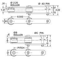 Delrin Series Chains - DS-6272 CHAIN - PLAIN_2