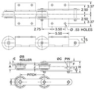 Roller-Conveyor-Chains---925R-CHAIN---K2-ATTACHMENT--WELDED-_2