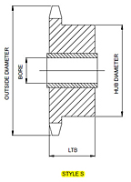 Bronze Bushed Sprocket Idlers for Use with All Steel Tighteners