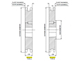 No. 80 - 1" Pitch - TAPER-LOCK® Sprockets AB-2