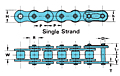 RS Roller Chains Single Strand