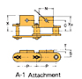 Double Pitch Chain Attachment with Large Plastic Rollers  A-1