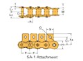 Single Pitch Conveyor Lambda Chain Attachment-SA-1